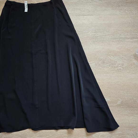 Madewell Skirt Womens Asymmetric Midi Black Minimalist Size 2 New With Tags - Picture 15 of 17